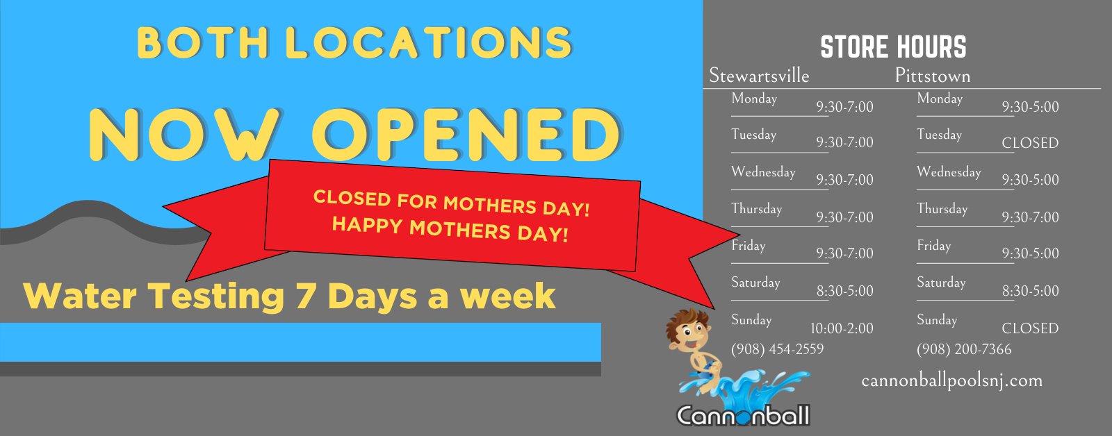 Closed Mothers Day Store Hours (1600 × 628 px)
